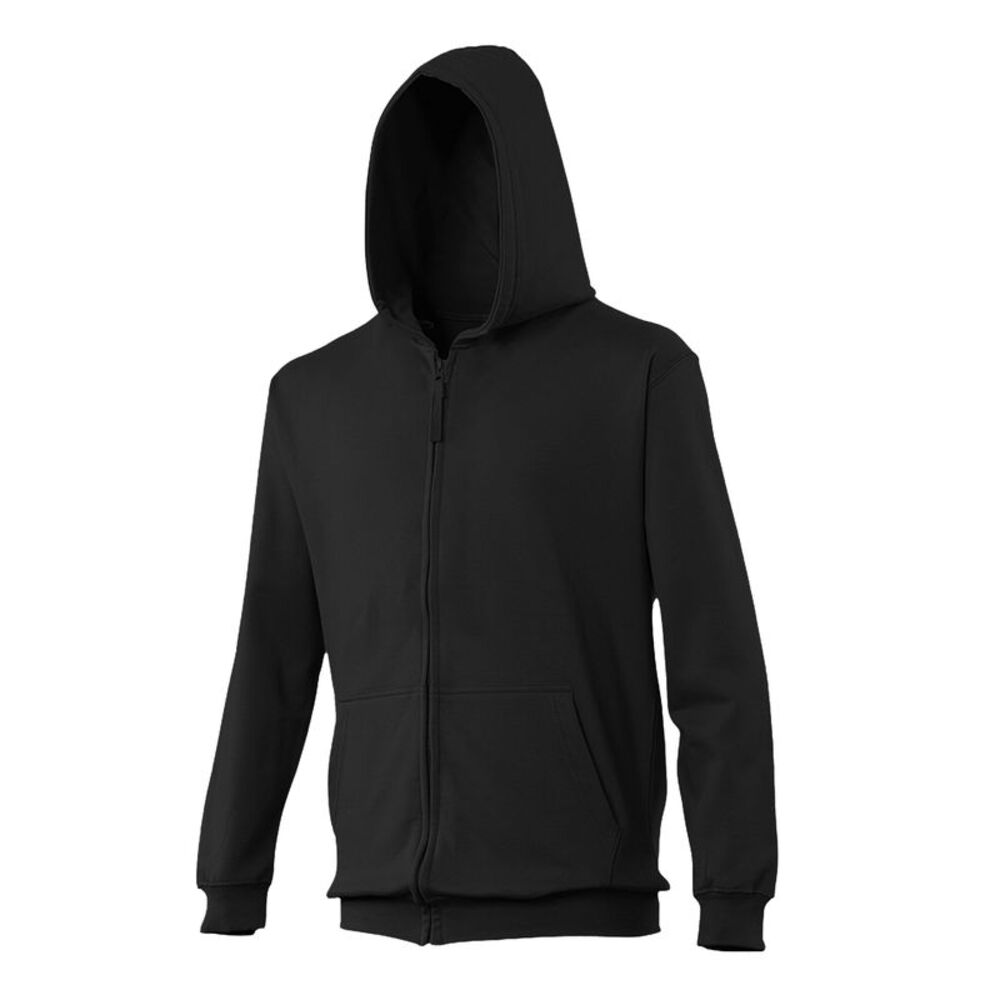 Awdis Kids Unisex  Sweatshirt/Hoodie/Zoodie / Deep Black